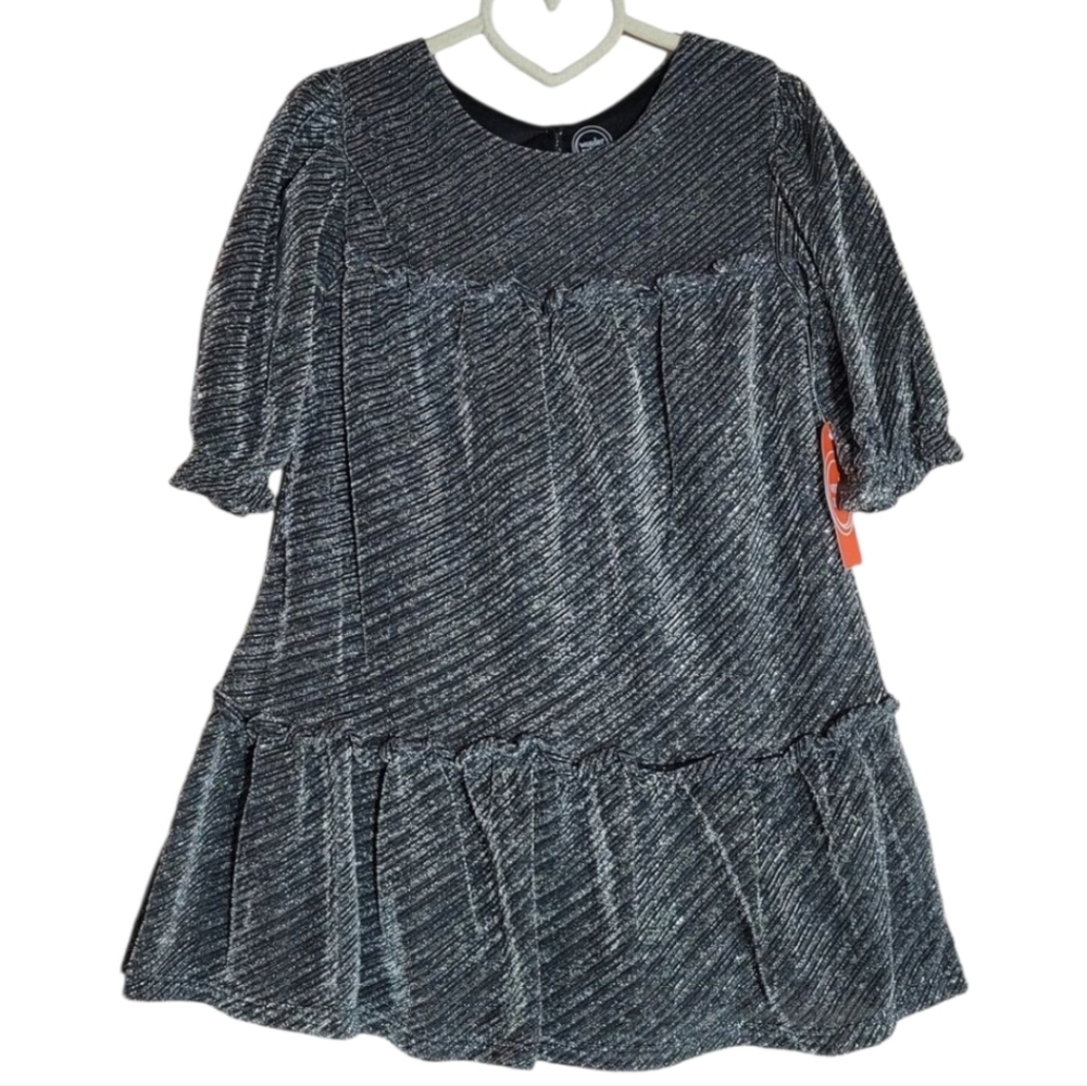 ✨Wonder Nation Charcoal Textured Dress